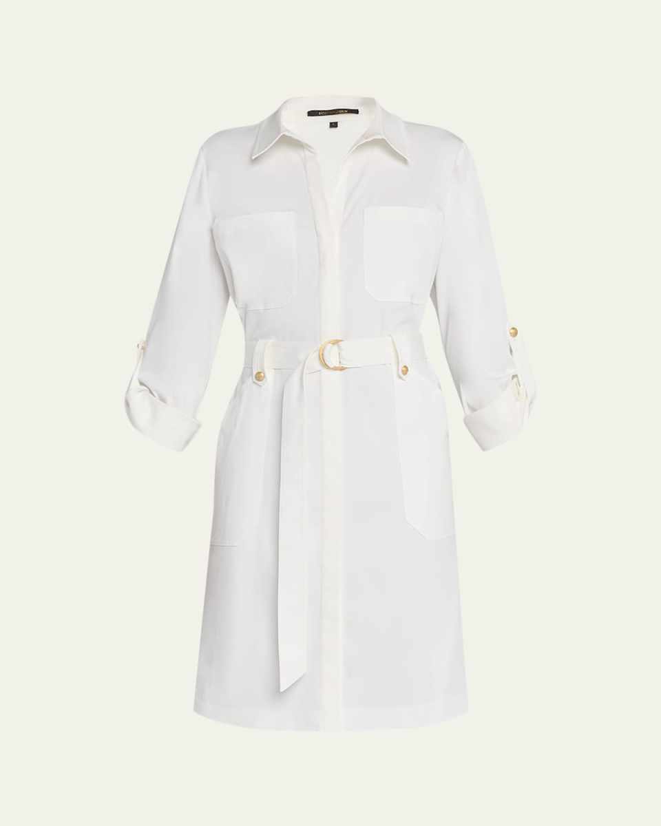 Caryss Belted A-Line Shirtdress